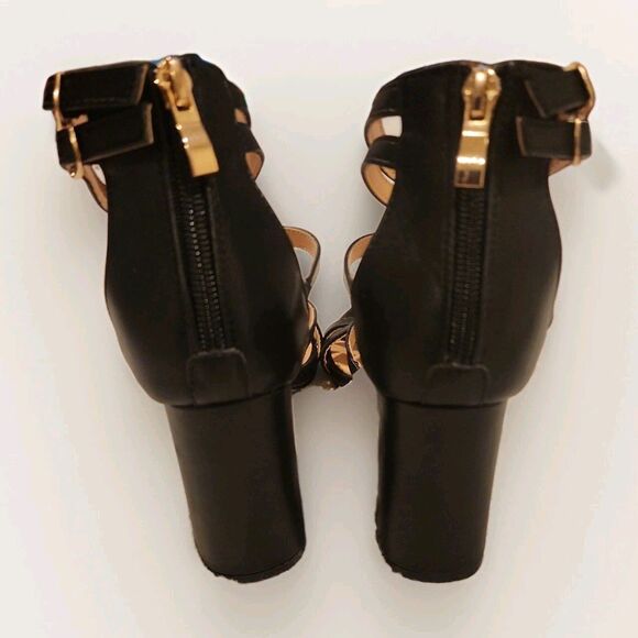 NWT New York & Company Women’s Black Slingback Sandals sz 6 Officewear Casual - Picture 5 of 9